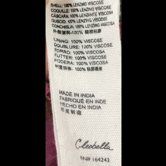 💥INSANELY BEAUTIFUL💥Cleobella Bohimian Gypsy Asymmetrical Skirt in Maroon - Picture 15 of 15